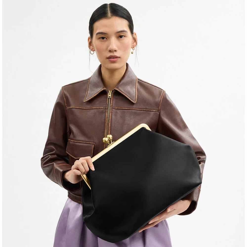 Coach Large Kisslock Frame Bag Designer Crossbody - Picture 7 of 8